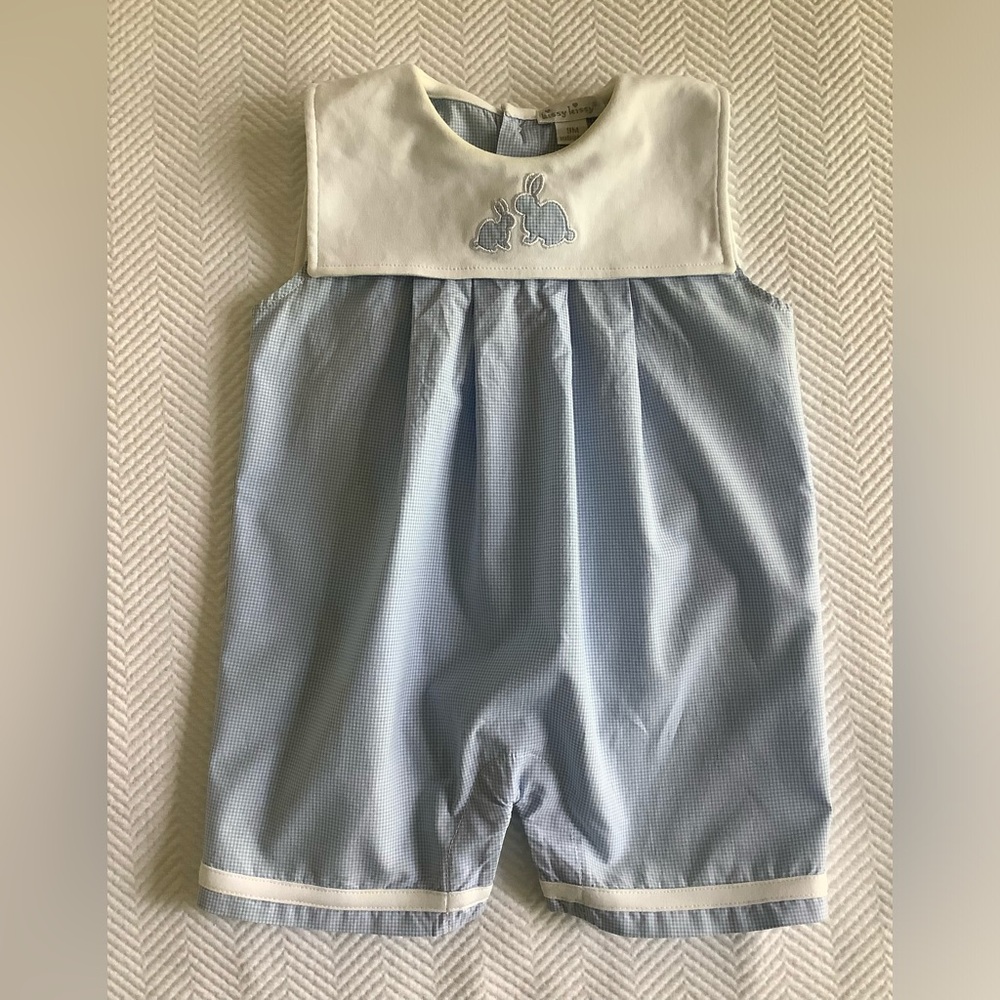 Kissy Kissy Blue Bunny Romper